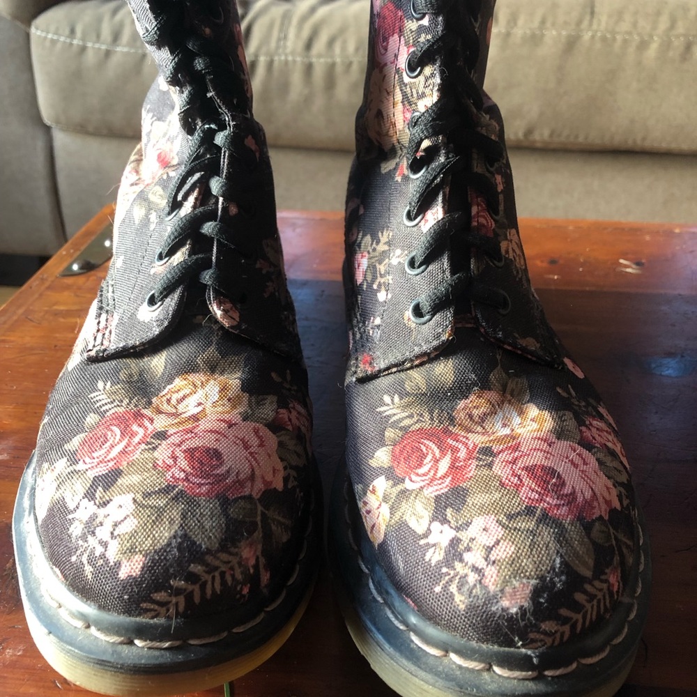 Doc Martens Floral Boots